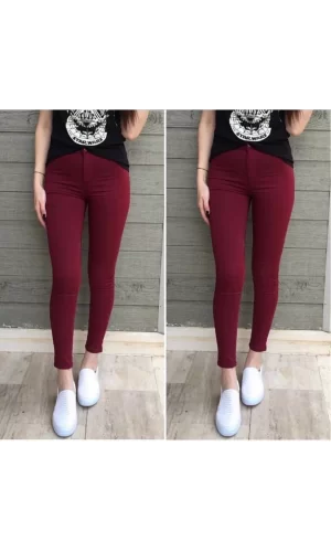 Gabardin Kumaş Yüksek Bel Pantolon 90cm Bel 38cm