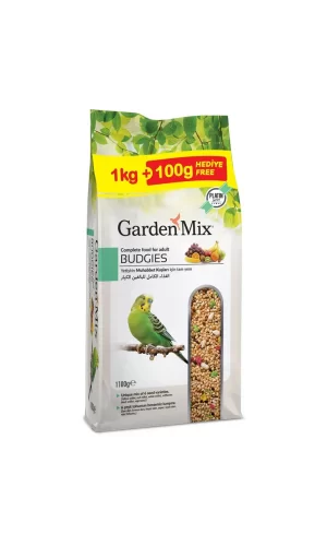 Gardenmix Platin Seri Vitaminli Meyveli Muhabbet Kuşu Yemi 1 Kg + 100 gr hediyeli
