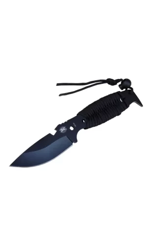 Gear Assault 0238bk Kamp Bıçağı 22,5 Cm - Siyah, Metal Ampamp İpli Sap