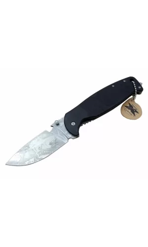 Gear Hst-1238 Desenli Outdoor Çakı 23,5 Cm - Açacaklı, Cam Kırma Perçinli, Kılıflı