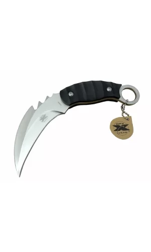 Gear Kargo X 0485 Tırtıklı Karambit Outdoor Bıçak 20 Cm - Kılıflı