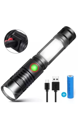 Geniş Açılı P50 Led Şarjlı El Feneri  Wt-601