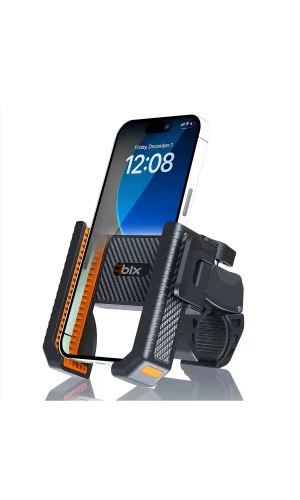 Gidon Bağlantılı Bisiklet Motosiklet İçin Esnek Abs 4-7.8″ İnç Telefon Tutucu 360° Dönebilen Tasarım