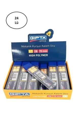 Gıpta 75Mm 2B 0,5Mm Kalem Ucu 20Li Tüp 24lü