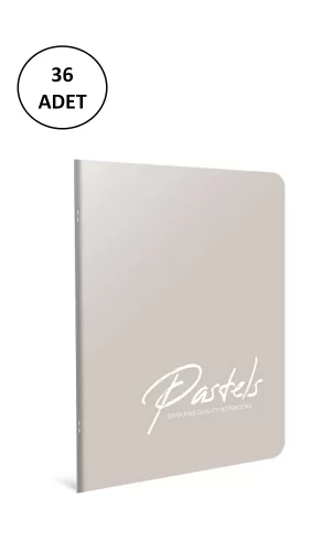 Gıpta A6 Pastels Tel Dikişli Plastik Kapak Defter 80 Yaprak Çizgili 36 Adet