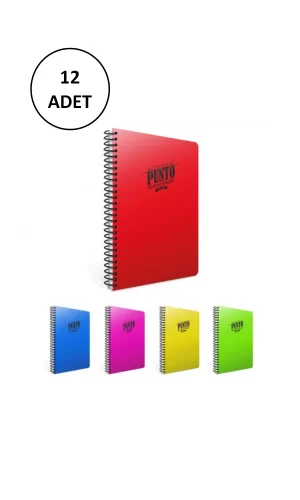 Gıpta Defter Punto Sp. Pp Kpk. A4 60 Yaprak Çizgili 6532 - 12 Adet