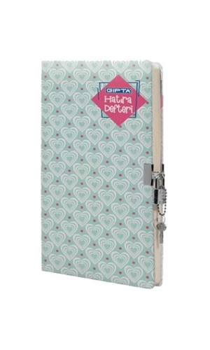 Gıpta Hatıra 17x24 120 Yaprak Kilitli İp Dikişli Sert Kapaklı Defter