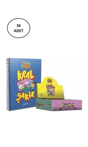 Gıpta Kral Şakir Spiralli A6 Karton Kapaklı Defter Stand