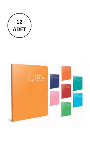 Gıpta Mica A4 Tel Dikişli Pp Kapak Defter 120 Yaprak Kareli(12 Adet)