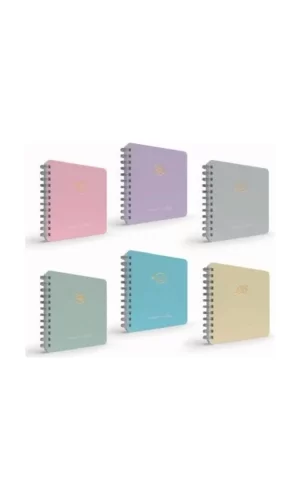 Gıpta Micro Notes Spiralli Sert Kapak Not Defteri 16x16cm 100 Yaprak Çizgili