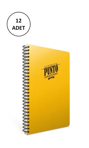 Gıpta Punto Spiralli Plastik Kapak Defter A5 100 Yp Çizgili
