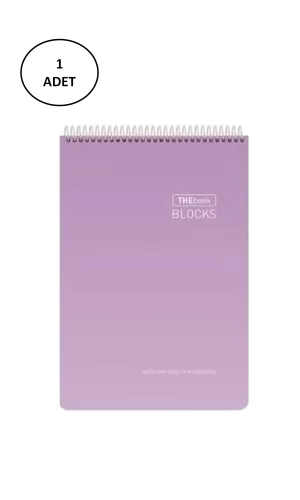 Gıpta Thebook 17x24 100 Yaprak Kareli Spiralli Sert Kapak Bloknot