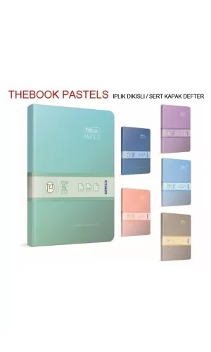 Gıpta Thebook 20x28 Sert Kapak Pastel Defter 400 Yaprak Çizgili