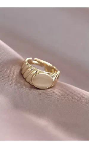 Gold Metal Kadın Yüzük