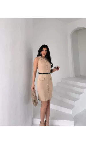 GÖMLEK YAKA ELBİSE