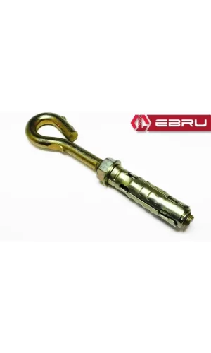Gömlekli Kancalı Kapalı Çelik Dübel M6 - 10 Adet
