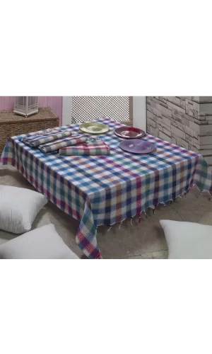 Gözde 150x150 cm. Üçlü Orta Boy Sofra Bezi / Masa Örtüsü