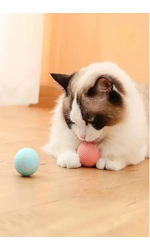 Gravitational Şarjlı Otomatik Haraketli Kedi Oyun Topu 4 cm