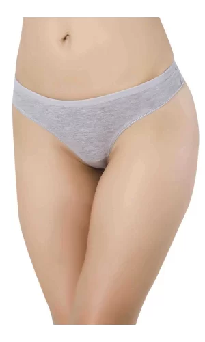 Gri Kadın Günlük Pamuklu Likralı Özel Poşet İçinde Taşınabilir  Slip Külot