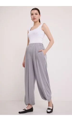 Gri Şalvar Pantolon 6659
