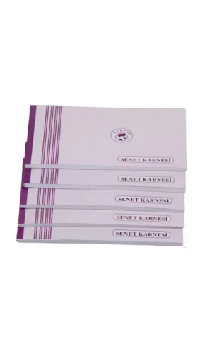 Gülpaş Senet Karnesi Karton Kapaklı 50 Yaprak