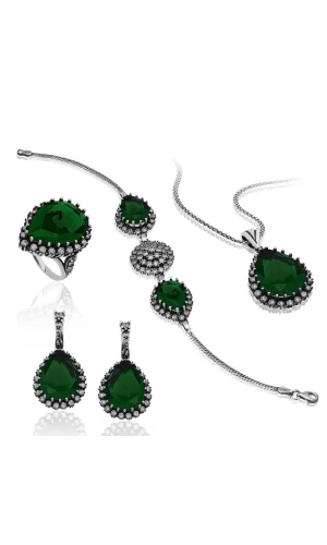 Luz&Pos Gümüş Hürrem Sultan Bayan Set