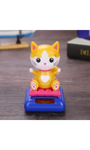 Güneş Enerjili Solar Sallanan Kedi