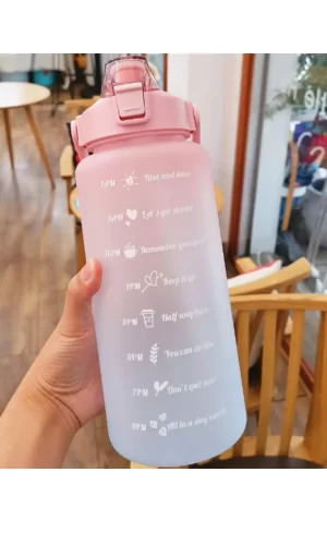 Günlük Motivasyon Su Matarası 2 Litre
