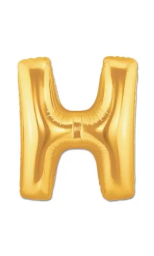 H Harf Folyo Balon Altın Renk 40 inç