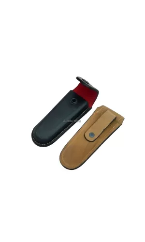 Hakiki Deri Çakı Kılıfı No:4 - 14 Cm, Kemerlikli