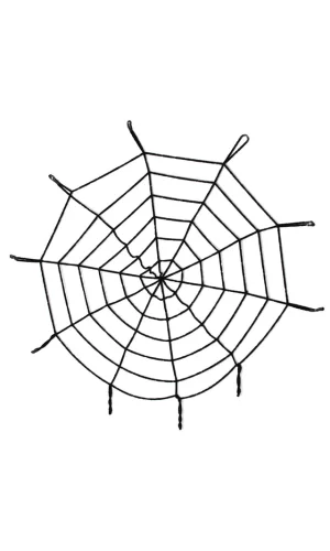 Halloween Cadılar Bayramı Örümcek Ağ Dekor Siyah 1.5 Metre
