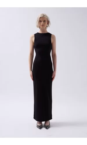 Halter Yaka Maxi Günlük Elbise