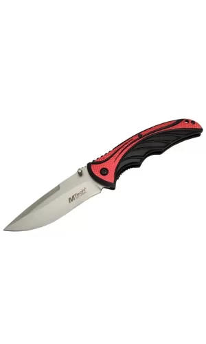 Handsome 455 Kırmızı Kamp Çakı 21cm - Yarı Otomatik, Kemerlikli