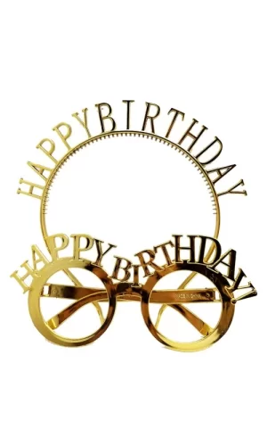 Happy Birthday Gözlük Ve Taç