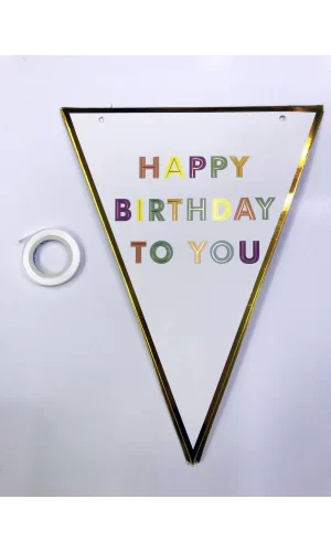 Happy Birthday To You Flama Bayrak Süs