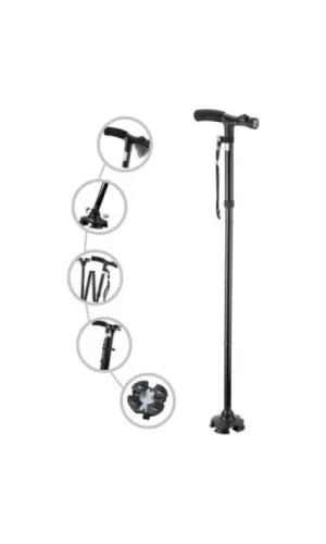 Hareketli Led Işıklı Katlanır Baston