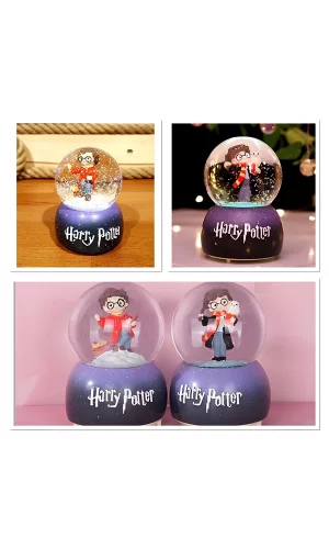 Harry Potter İçi Dönmeli Üflemeli Işıklı Müzikli Kar Küresi Büyük Boy Alk3115