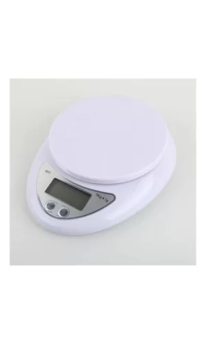 Hazneli Lcd Ekran Hassas Ölçüm Sensörlü 5 Kg Kapasite Dijital Mutfak Terazisi Tartısı