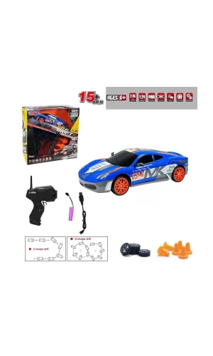 Hb-sc24a07-09-10-11 Kumandalı Full Fonksiyon 2.4g Şarjlı 1:24 Drift Araba -vardem