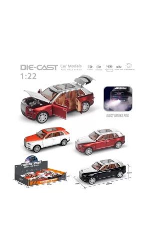 Hcl-806pa Çek Bırak 1:22 Sesli Ve Işıklı Buharlı Rr-lüx Metal Jeep