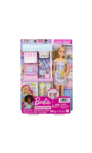Hcn46 Barbie Dondurma Dükkanı Oyun Seti, Barbie Ben Büyüyünce
