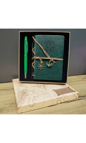 Hediyelik Defter Kalem Kutulu Set