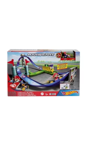Hgk59 Hw Mario Kart Keskin Dönüşler Pist Seti /hot Wheels