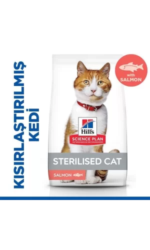 Hill's Sterilised Kısırlaştırılmış Somonlu Kedi Maması 1,5 Kg