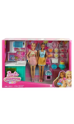 Hjy94 Barbie Brooklyn Ve Malibu Pasta Yapıyor Oyun Seti
