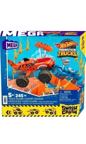 Hkf88 Mega™ Hot Wheels® Smash N Crash Tiger Shark Çarpışma Seti 245 Parça +5 Yaş
