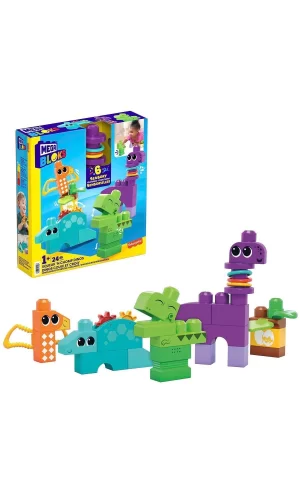 Hkn43 Mega Bloks Sesli Ve Hareketli Dinozorlar 24 Parça +1 Yaş