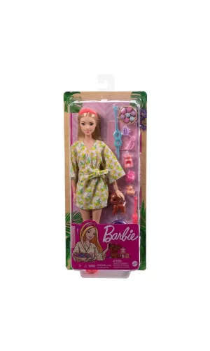 Hkt90 Barbie Wellness - Spa Günü Sarışın Bebek