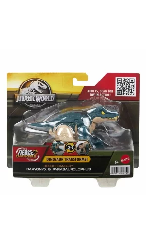 Hlp05 Jurassic World Değişim Serisi - Çifte Tehlike Dinozor Figürleri