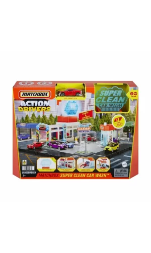 Hnj54 Matchbox Aksiyon Sürücüleri Süper Oto Yıkama Oyun Seti